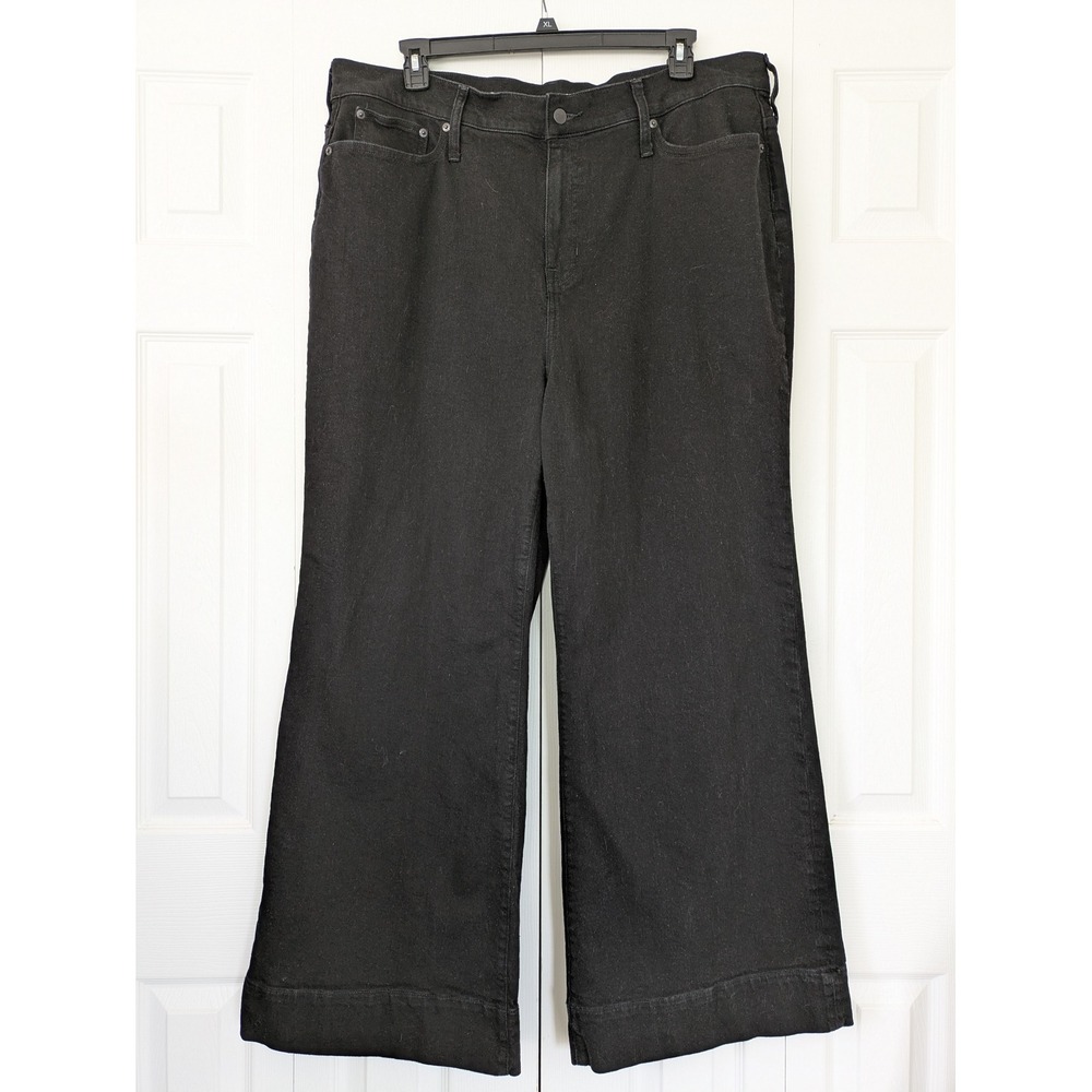 J, Crew Denim Trouser Jeans‎ 1996 Semi-Stretch Size 35 Black $148 CC557